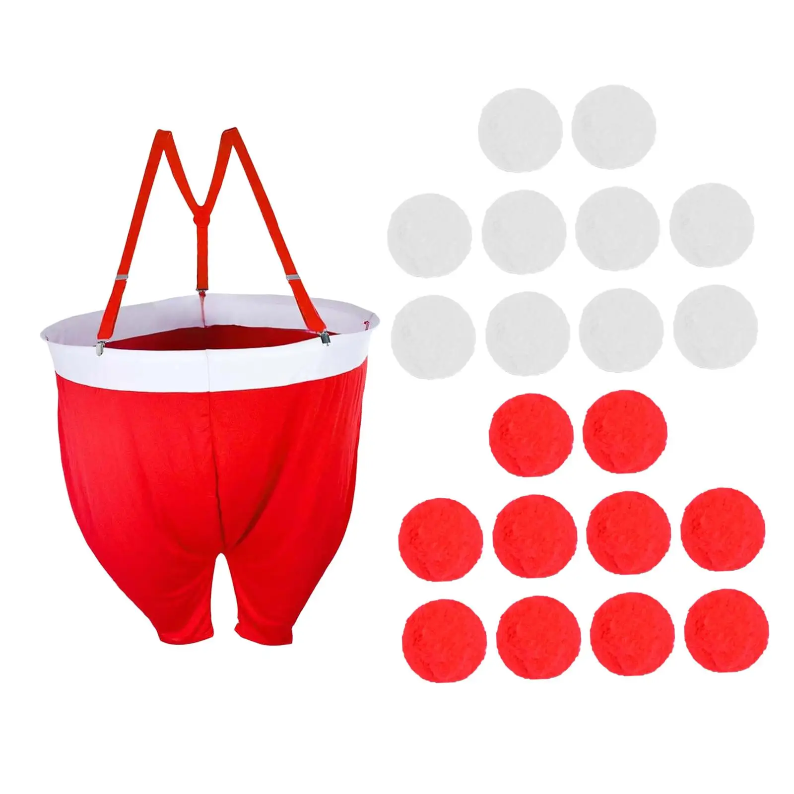 サンタパンツ クリスマス雪玉付き サンタ巨大パンツ 面白いクリスマスデコレーション