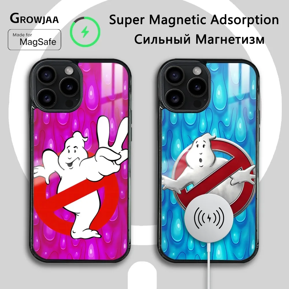 Movie E-Extreme G-Ghostbusters Magnetic Phone Case For iPhone 15 14 13 12 11 Pro Max Plus Mini Mirror Wireless Magnetic Cover