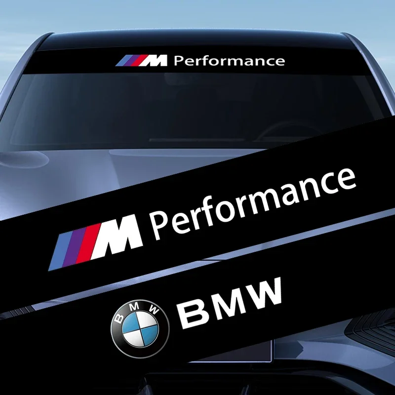 ملصقات الزجاج الأمامي للسيارة التصميم الأمامي والخلفي لسيارات BMW E30 E34 E36 E39 E46 E53 E60 E70 E71 E85 E87 E90 E91 E92