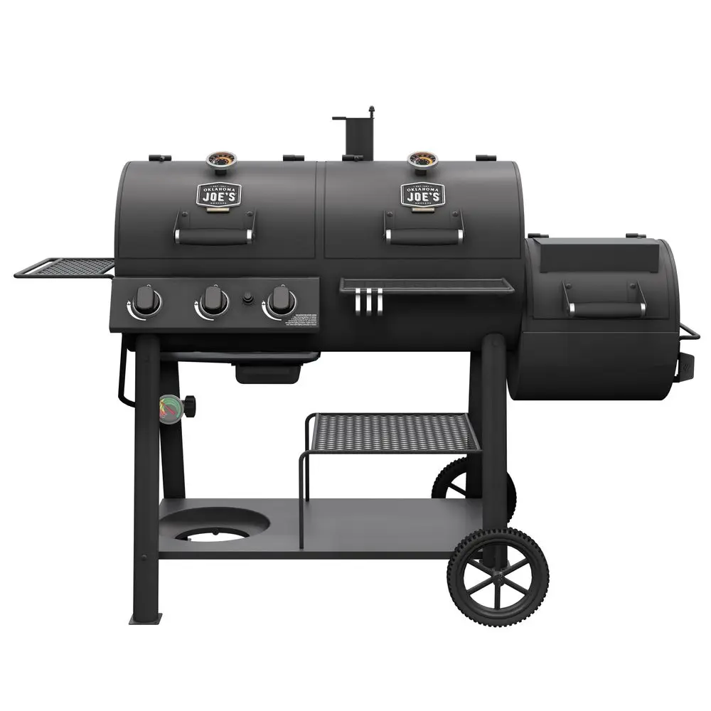 

Joes Canyon Combo DLX Charcoal and Propane Gas Smoker amp Grill 24203005