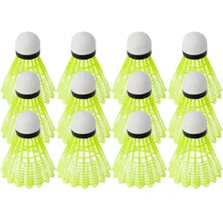 6/12PCS Green Badminton Balls Portable Badminton Travel Out Products Sport Training Nylon Shuttlecock Outdoor Supplies