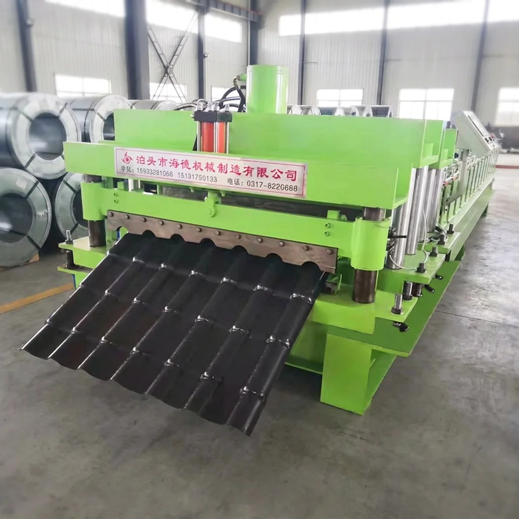 Customized Automatic Glazed Tile Roof Forming Machine with Hydraulic Cutting for Metal Roofing Sheet Factory