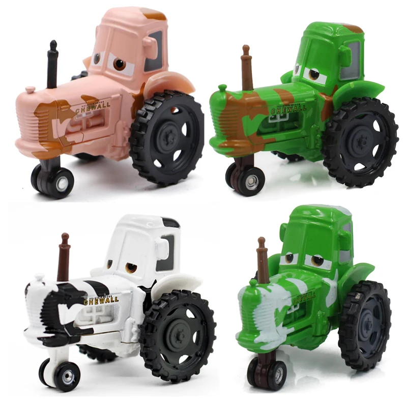 New Disney Pixar Cars Toys Lightning McQueen Cow Tractor Alloy Metal Model Diecast Cars 1:55 Metal Toys Boy Kids Christmas Gifts