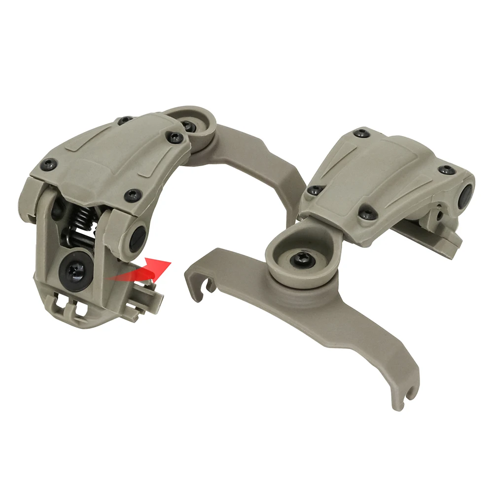 Tactical Headset Bracket Wendy Helmet  Adapter for Walker's Razor Slim Electronic Hearing Protection Shooting Headset
