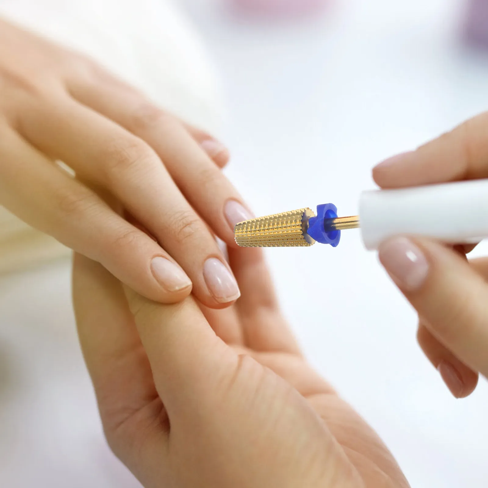 

2Pcs Nail Drill Bits Sturdy Alloy Manicure Drill Bit Set for Acrylic Nails Cuticle Removal Polishing Home Salon