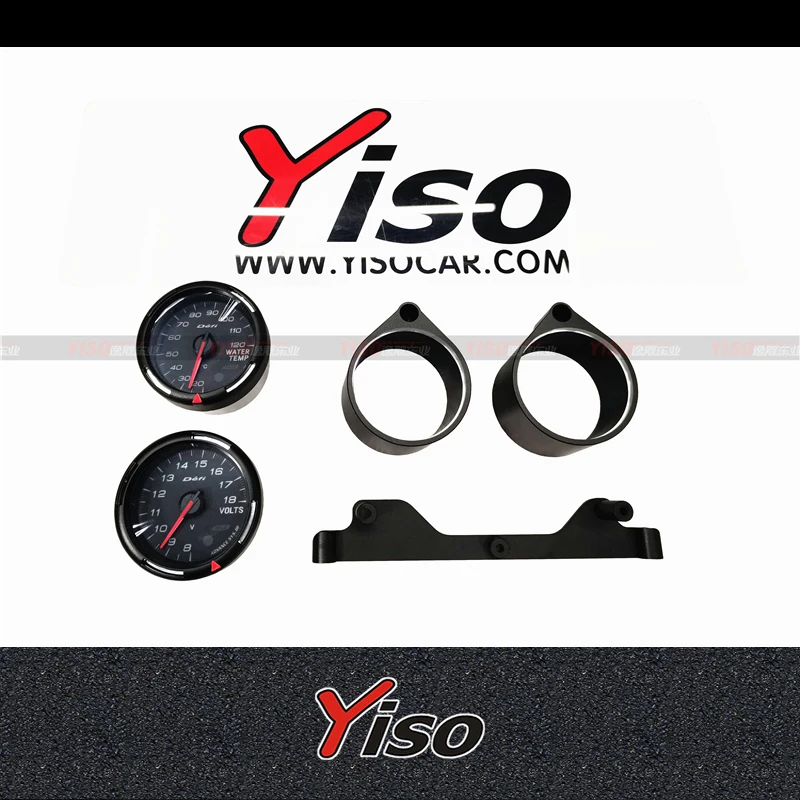 Suitable for mini center control modified interior instrument panel outlet with clock revolution turbine water temperature meter