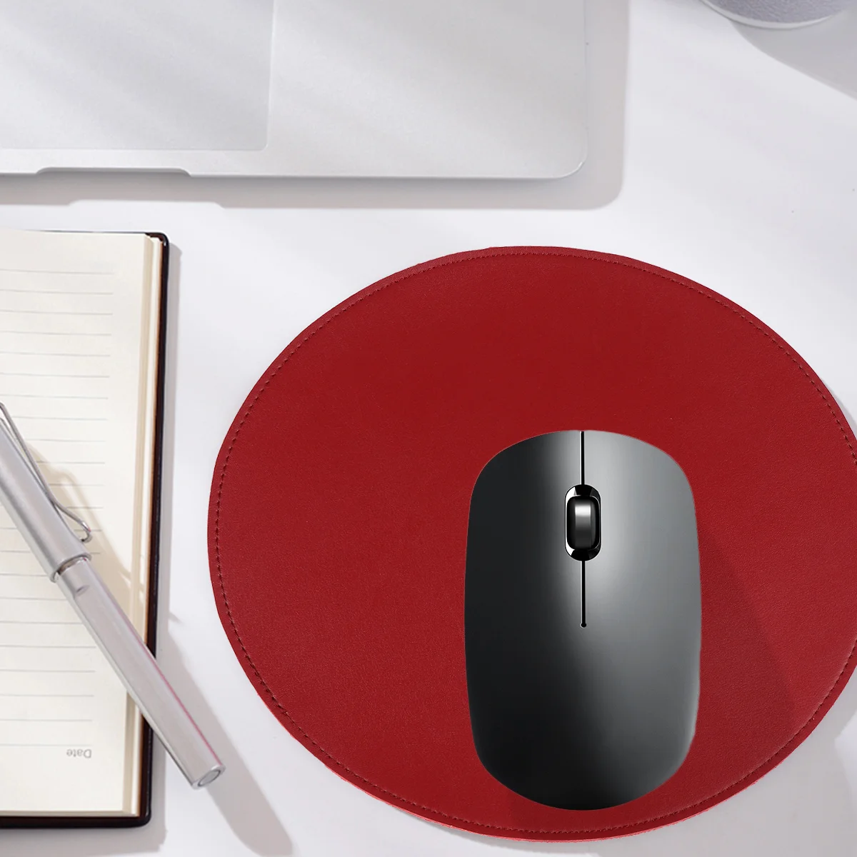 

Round Mouse Pad Premium Double-Sided Design Smooth Precise Control Laptop Desktop Mouse Mat for Home Office