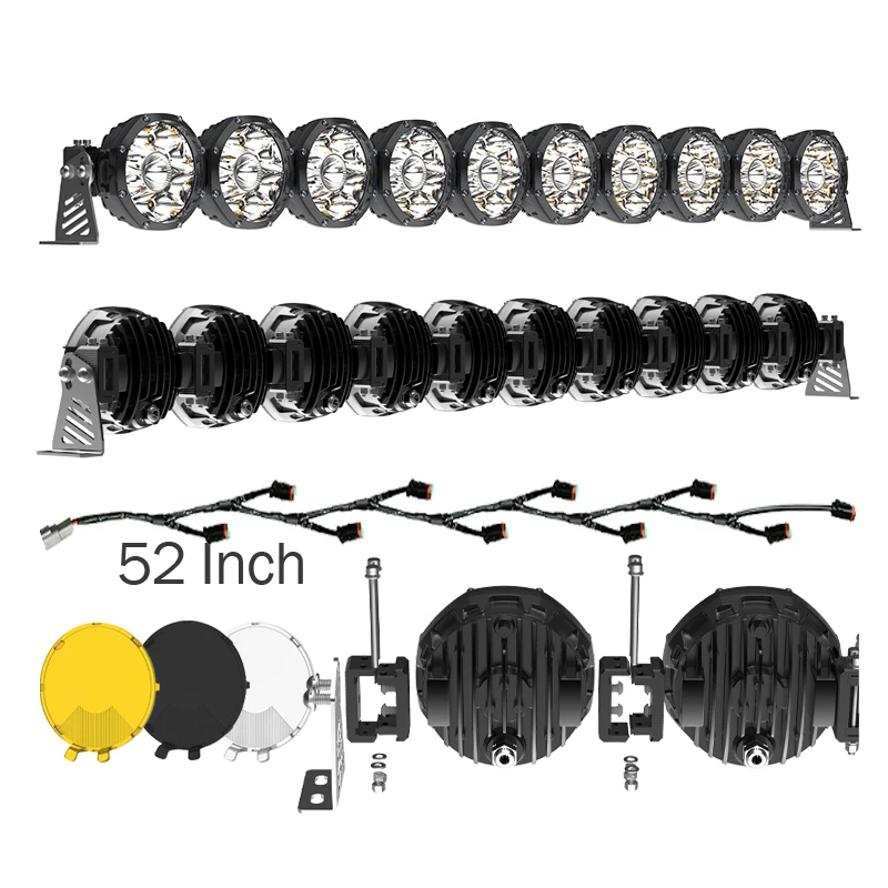 

5 Inch Round Spot Truck Spot Light 12V 24V 22 Inch Barra Led 4x4 Kc Off-road Lights