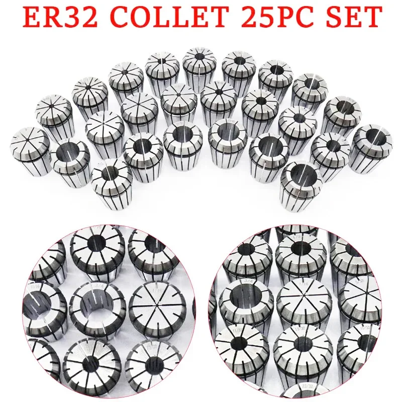 Collet set ER32-25PCS 1/16-3/4