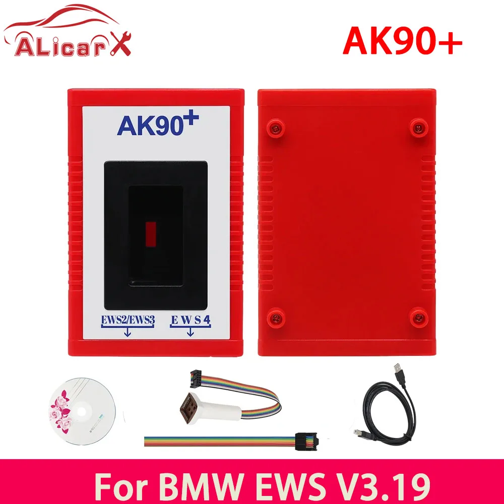 For BMW EWS AK90+ V3.19 OBD2 Best Key Programmer Key Programming Tool From 1995-2009 Year Identifying Keys