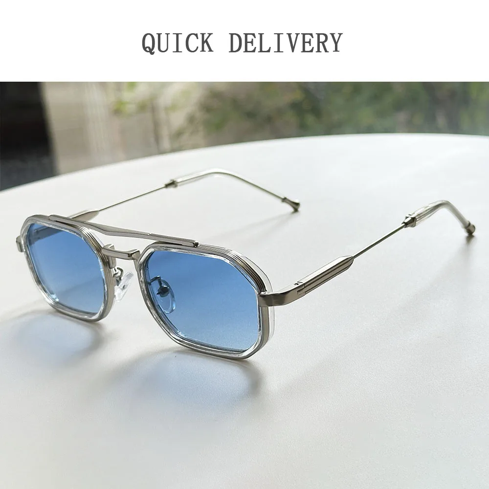 2026 مربع مكبرة الرجال خمر نظارات الموضة Steampunk النظارات الشمسية النساء العصرية Gafas دي سول Hombre لوكس Lunette Soleil فام