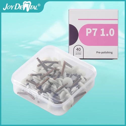 40 unids/caja de vasos de pulido compuesto Dental, discos de puntos, pulidor, vasos de acabado, esmalte de dientes, dentista para superficie compuesta AZDENT