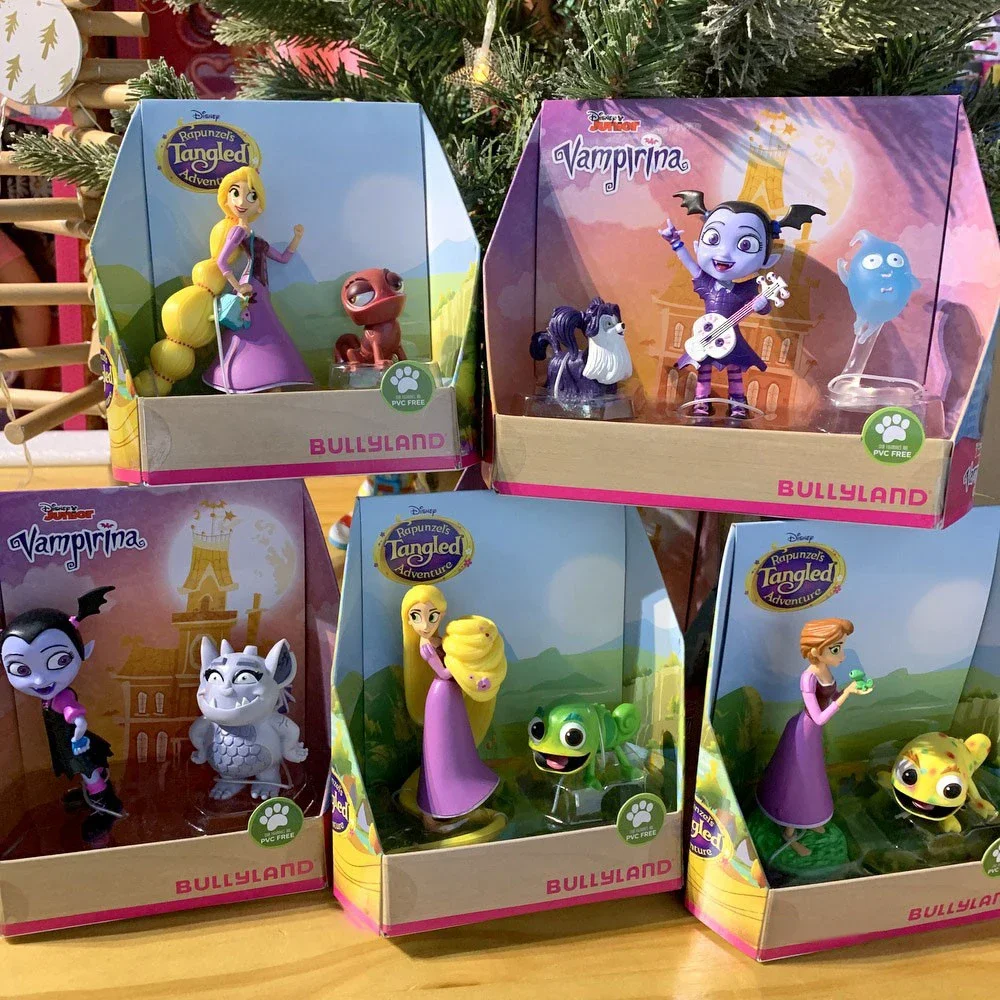 

Disney Rapunzel Chameleon Vampire Demi and Wolfie Model Character Set Anime Character Collectible Ornament Children's Day Gifts