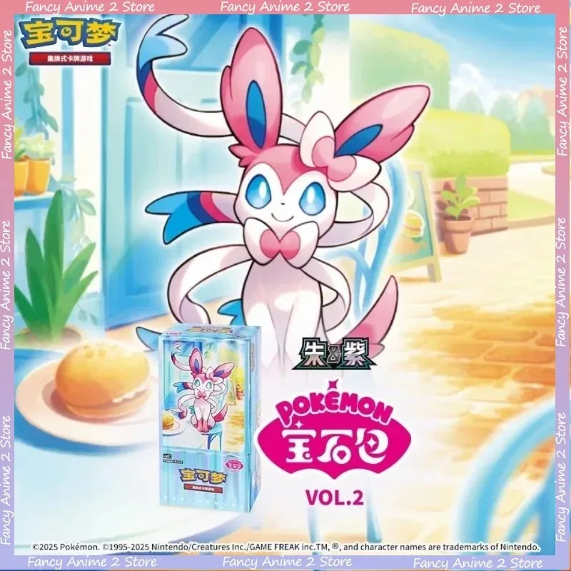 Paquete de gemas de Pokémon Original, paquete de tarjetas VOL.2, bolsa de comercio chino simplificada, caja de tarjetas PTCG, juego de colección, buenos regalos