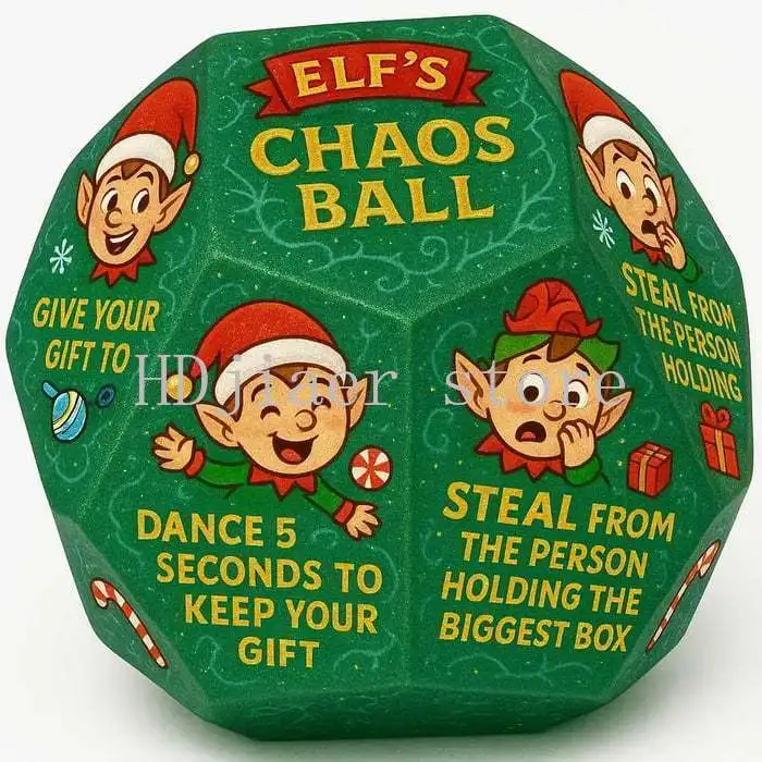 

Hilarious Christmas Gift Exchange Party Game Dice - Funny Dice for Christmas Holiday Gatherings & Celebrations