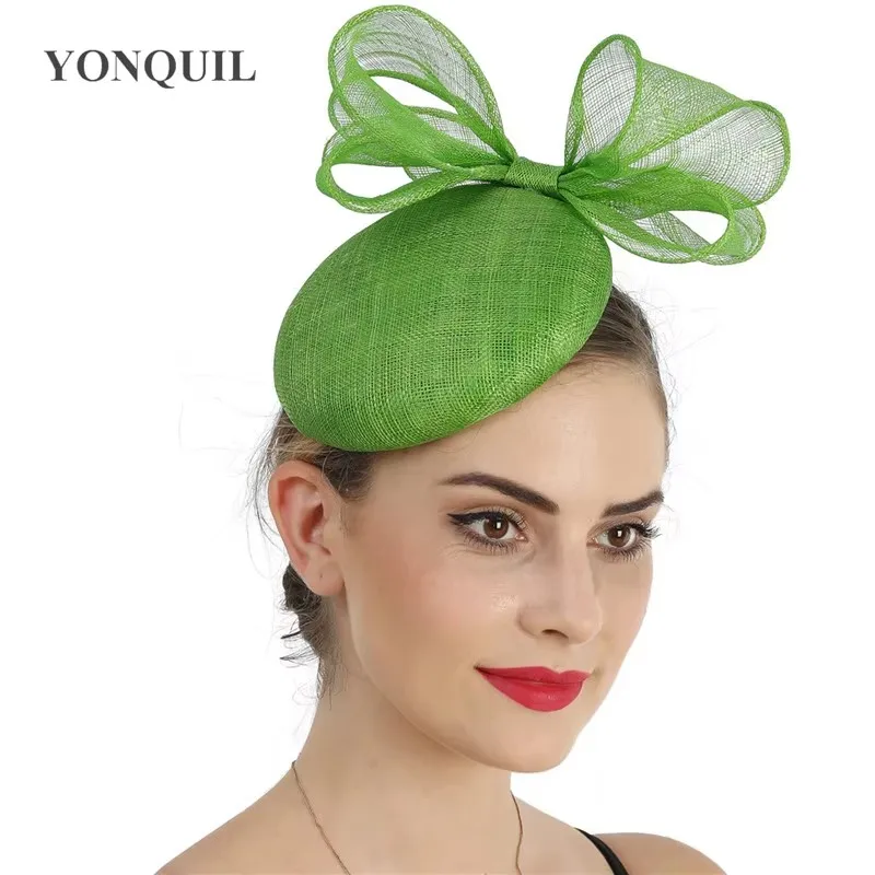 

Nice Sinamay 4-Layer Wedding Fashion Fascinator Hat Women Hairpin Headwear Elegant Ladies Linen Party Dinner Hair Accessories