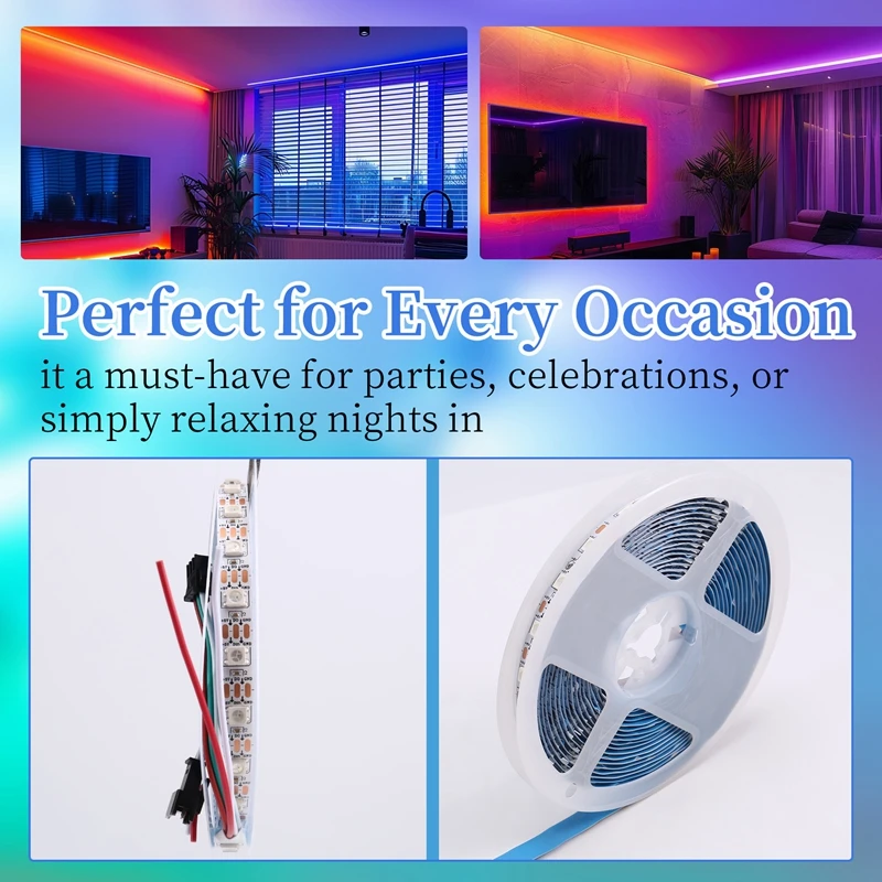 LED Magic Light With Full Color Color Soft LED Light Atmosphere Decorative Light 60 Light