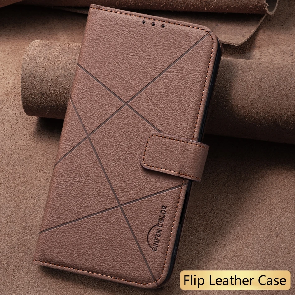 Leather Case For Xiaomi Redmi Note 15 14 13 12 11 10 Pro Plus 5G 4G 12S 11S 10S 12C 13C 14C RFID Blocking Flip Book Case Cover