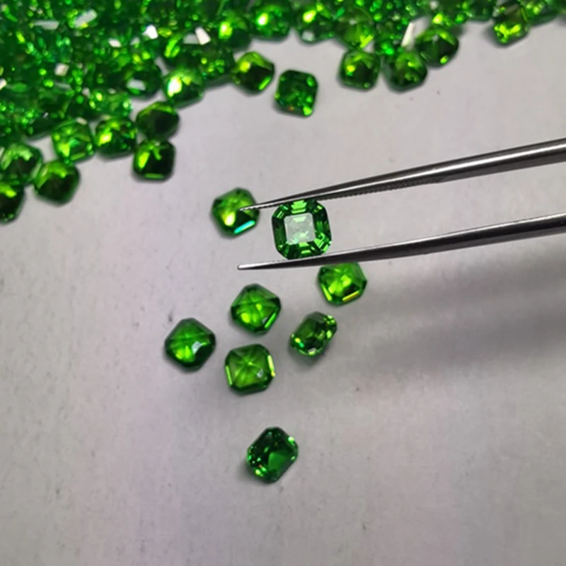 Natürlich abgebaut 9,0mm 5,50 ct Smaragd Sri Lanka vvs lose Edelsteine – Detail 6