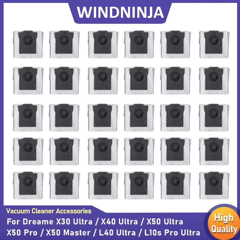 Staubbeutel für Dreame X30 Ultra X40 Ultra X50 Ultra X50 Pro X50 Master L40 Ultra L10s Pro Ultra Roboterstaubsauger Ersatzteile
