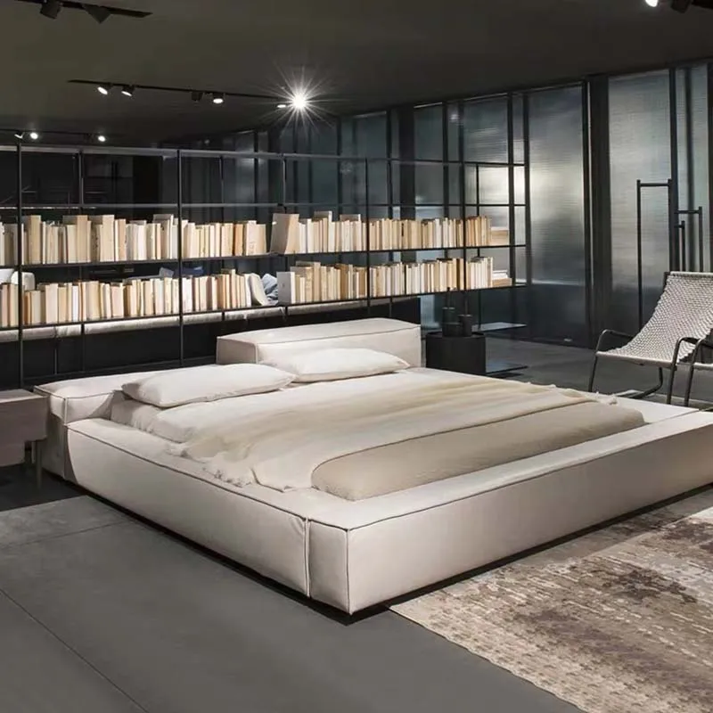 

House Design Bed Aesthetic Customizable Fashionable Wedding Soft Bed Confortable Luxury Reception Cama Solteiro Unique Furniture