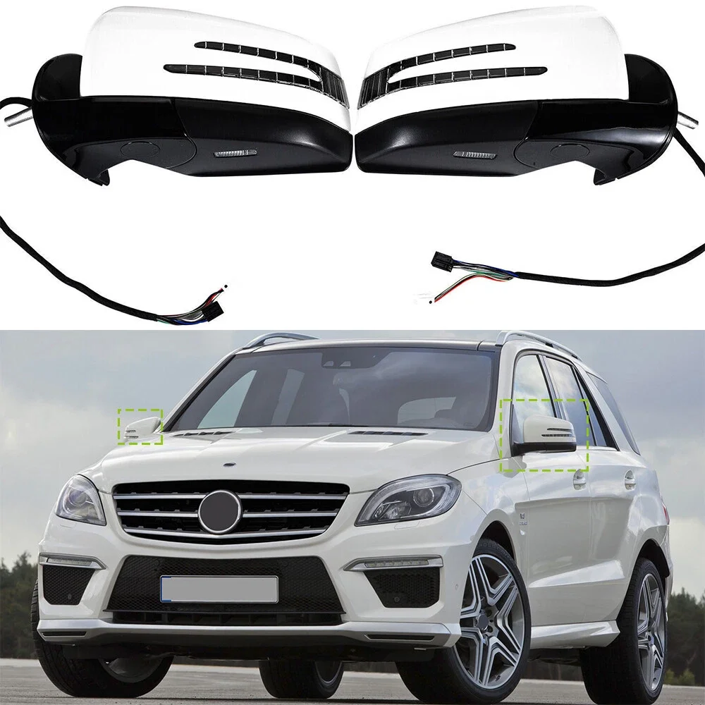 

Car Power Rear View Mirror Side Door Mirror Assembly white 1668100164 1668100264 For Mercedes Benz W164 X164 ML GL Cl 2005-2019