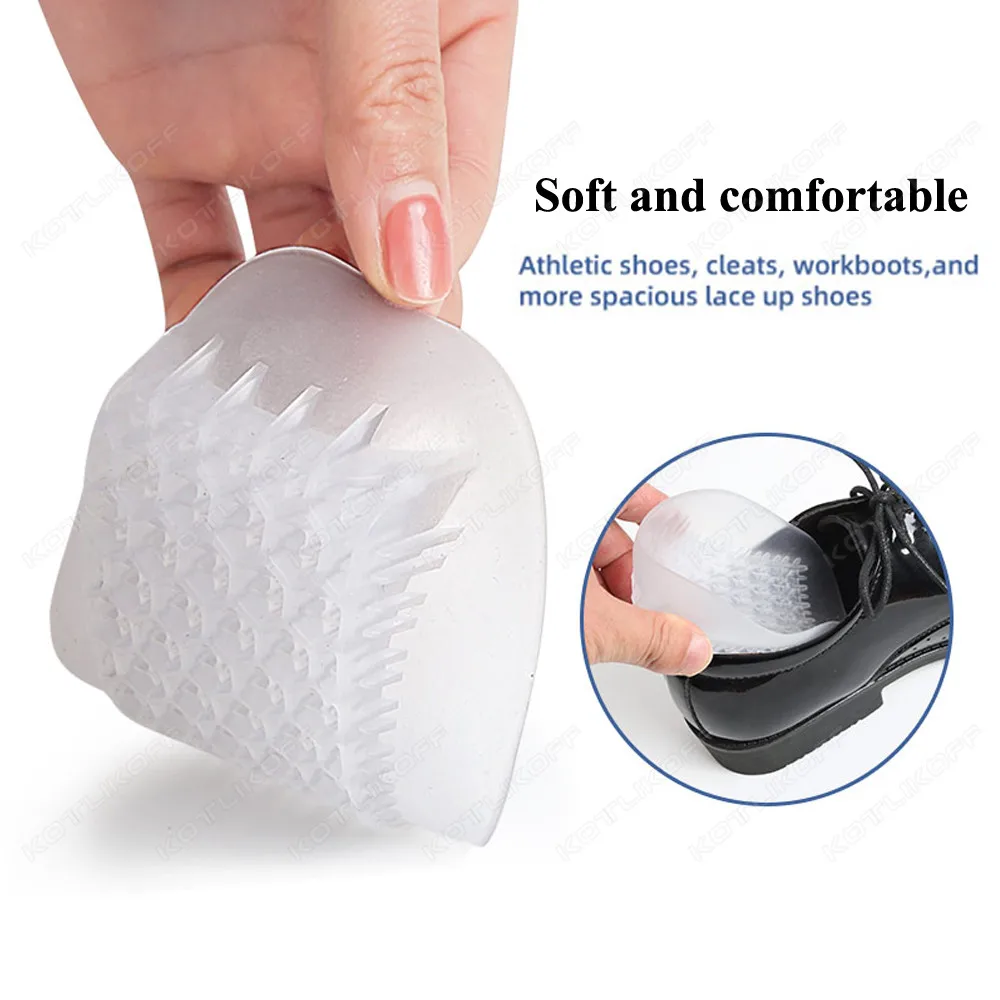 Gel Heel Cushion Inserts For Shoes Silicone Heel Cup Pads For Bone Spurs Pain Relief Protectors Plantar Fasciitis Insole