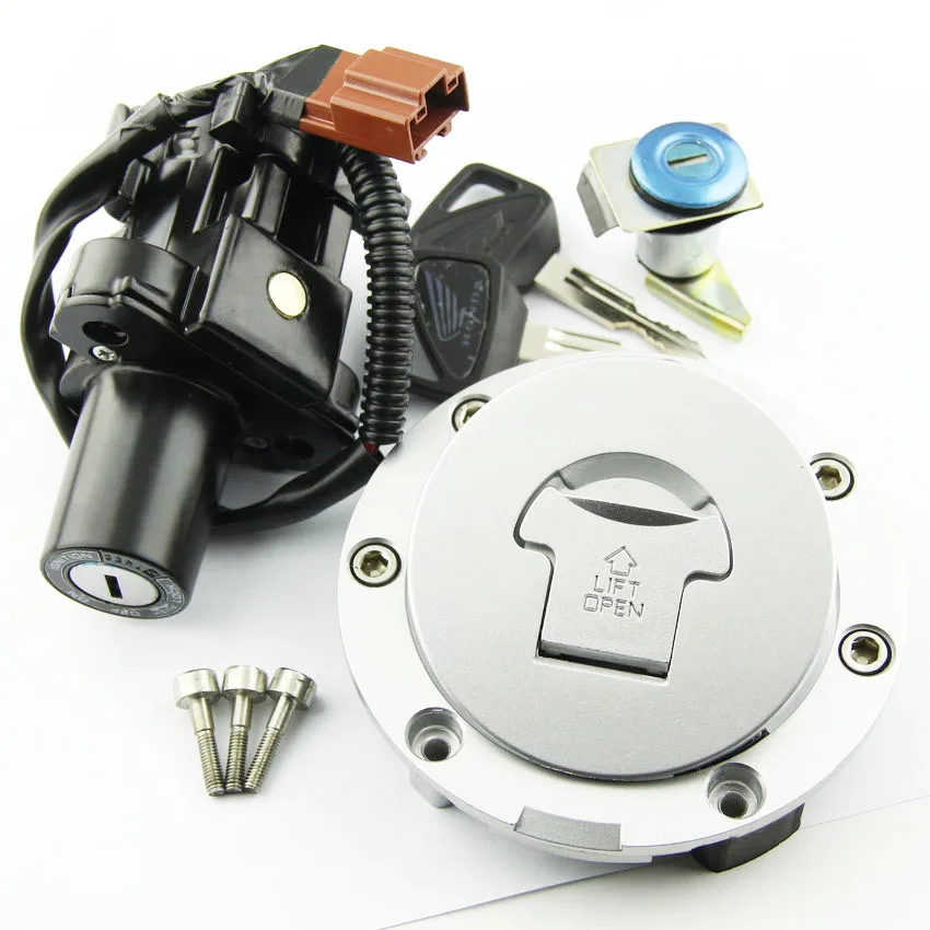 

For Honda CBR1000 CBR1000RR Fireblade CBR600RR 35010-MFL-670 Motorcycle Fuel Cap Seat Lock Ignition Switch With Key Kit