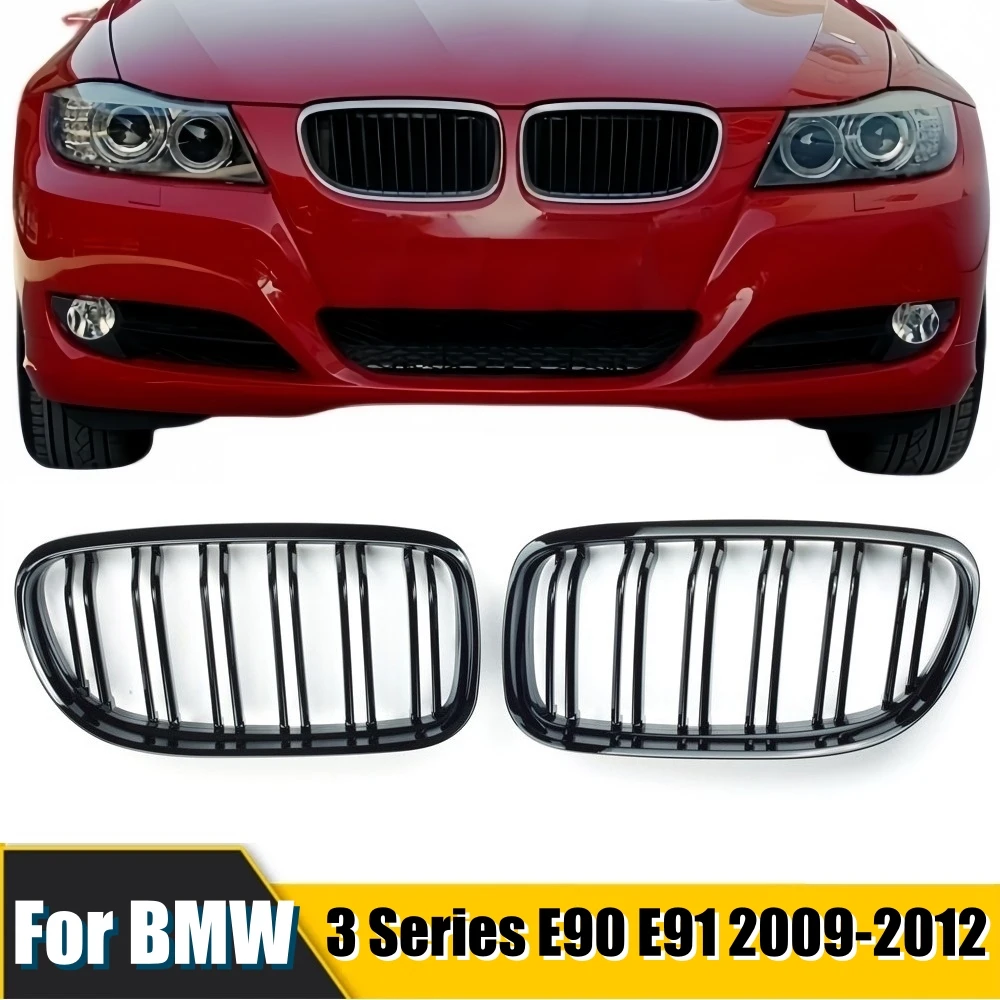 

Car Front Kidney Grille Grill Double Line For BMW E90 E91 LCI 3 Series Sedan Wagon 325i 328i 335i 335xi 330i 330xi 2009-2012