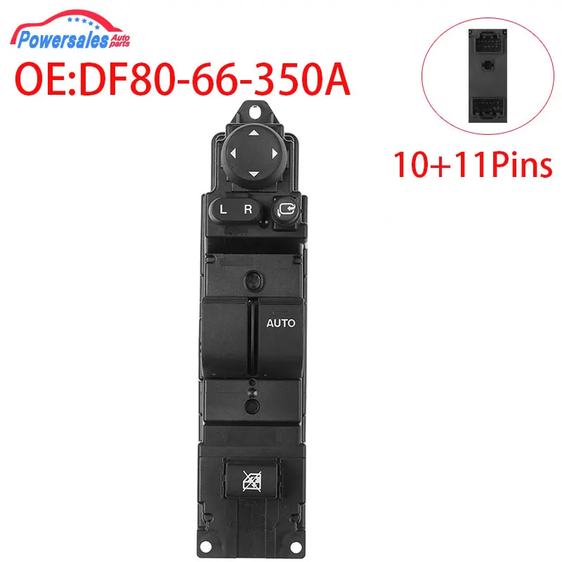 New Power Window Switch With Auto Folding Function For Mazda 2 DF80-66-350A DF8066350A