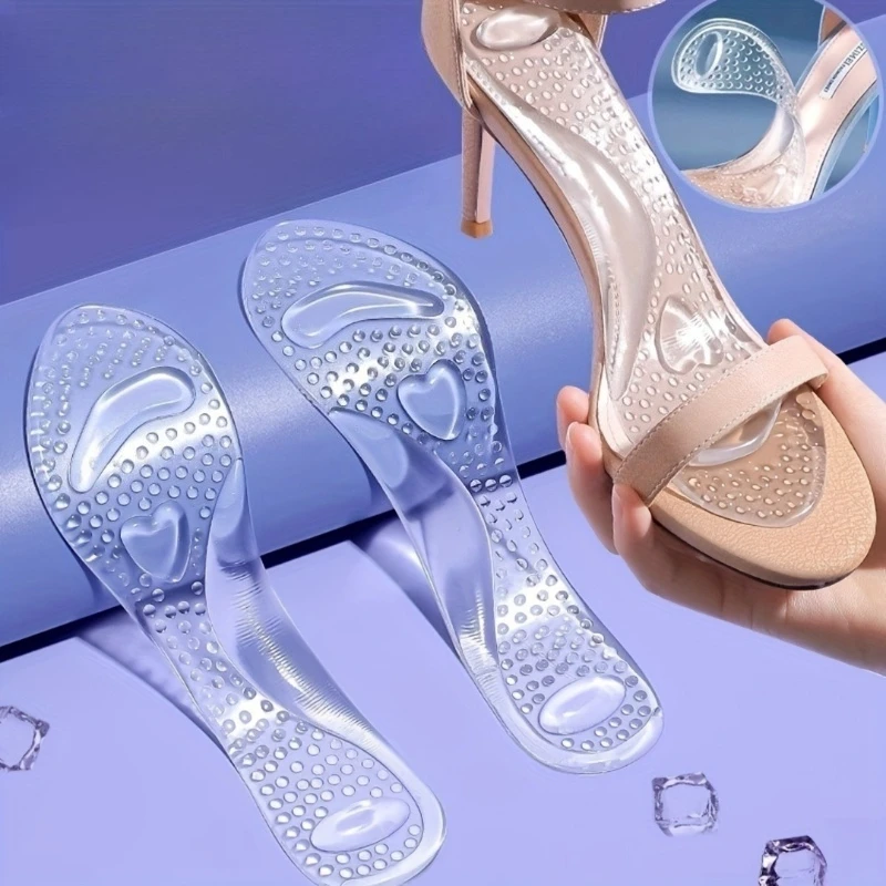 1/2 pair self-adhesive insoles for shoes/flip-flops - comfortable shock-absorbing pad for high heels,comfortable foot protection