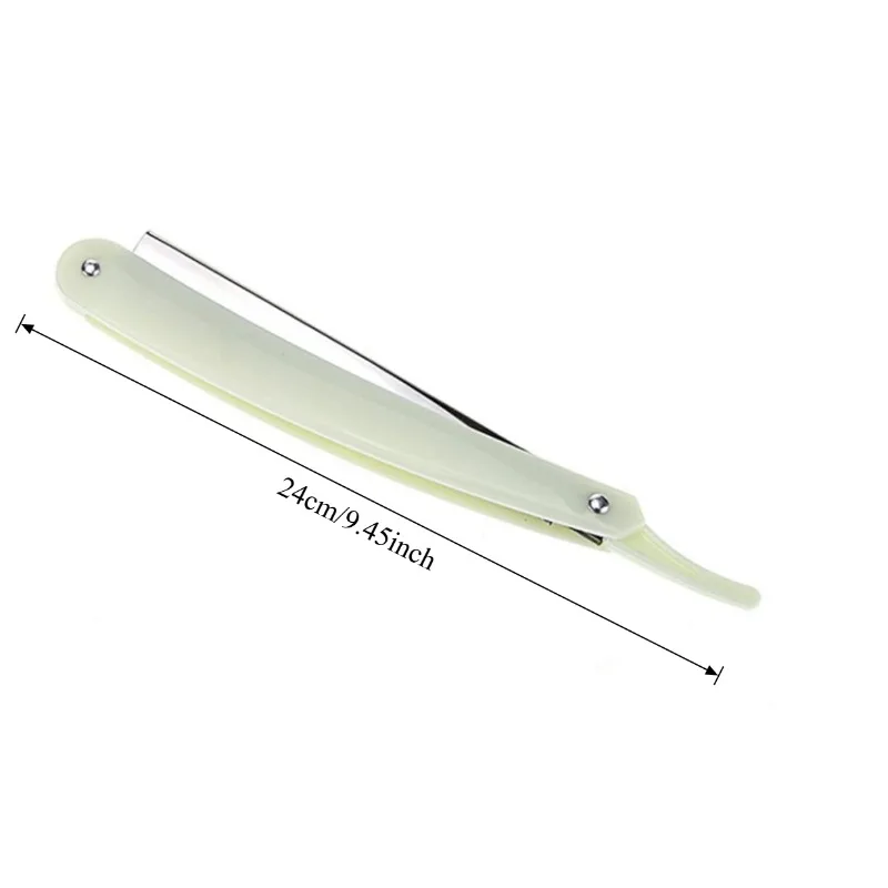 5pcs Adjustable Folding Straight Edge Razor - Stainless Steel Manual Shaver for Beard & Hair Cutting, Barber Tools Kit