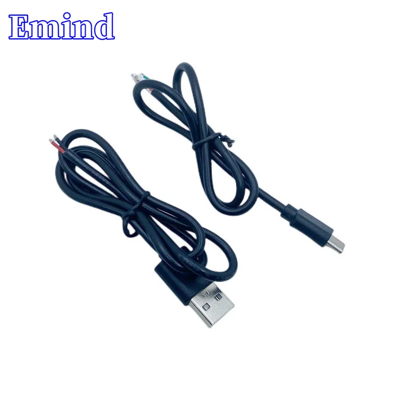 Cable de una cara tipo C de 3/10/20/50/100 piezas, 400mm, 4 pines, USB 570mm, 2 pines, Cable de extensión de conexión AWG22, se puede personalizar