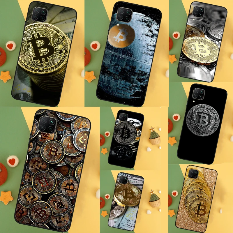  Bitcoin BTC Case For Huawei P20 P30 P40 Lite Nova 11 Pro 9 10 SE 3i 7i 11i 5T Y60 Y61 Y90 Y91 Y70 Cover