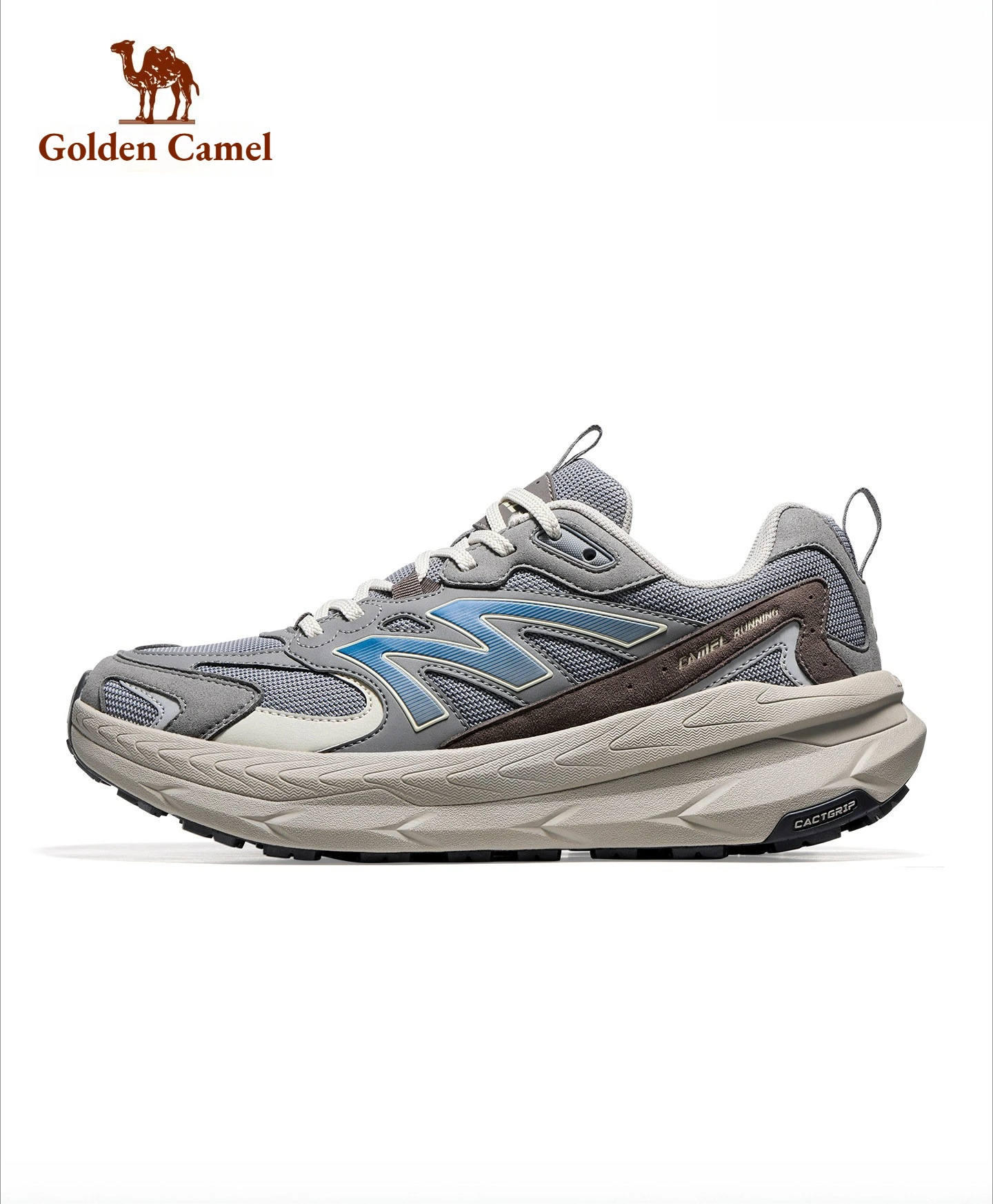 Golden Camel Men's Casual Shoes 2026 Autumn Anti Slip Shock-Absorbing Running Shoes All Terrain Wear-Resistant Training Sneakers