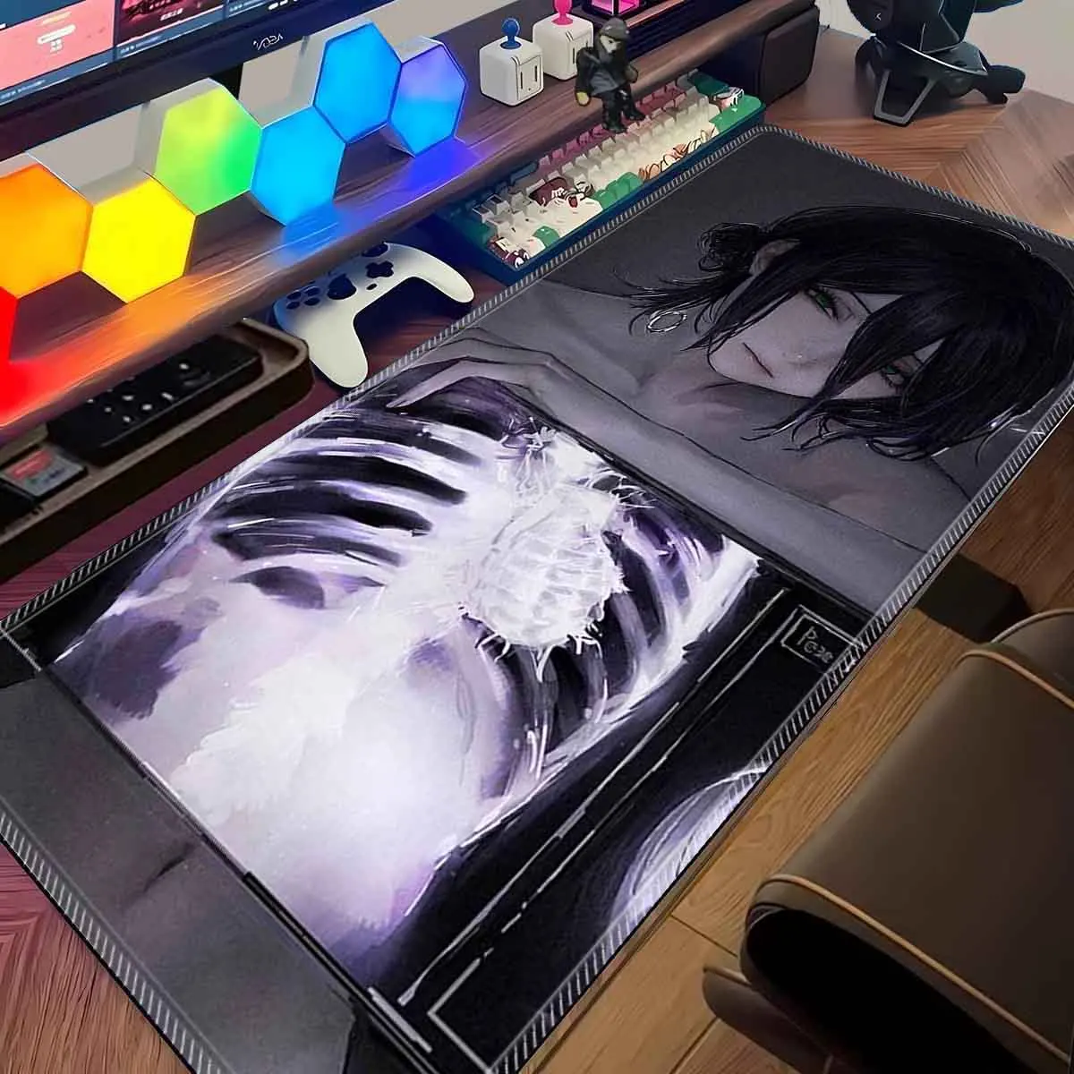 

Anime Chainsaw Man Sexy Girl Mouse Mat Overwatch Gamer Mouse Pad Anime Waifu Reze Large Non-Slip Mousepad Keyboard Desk Play Mat