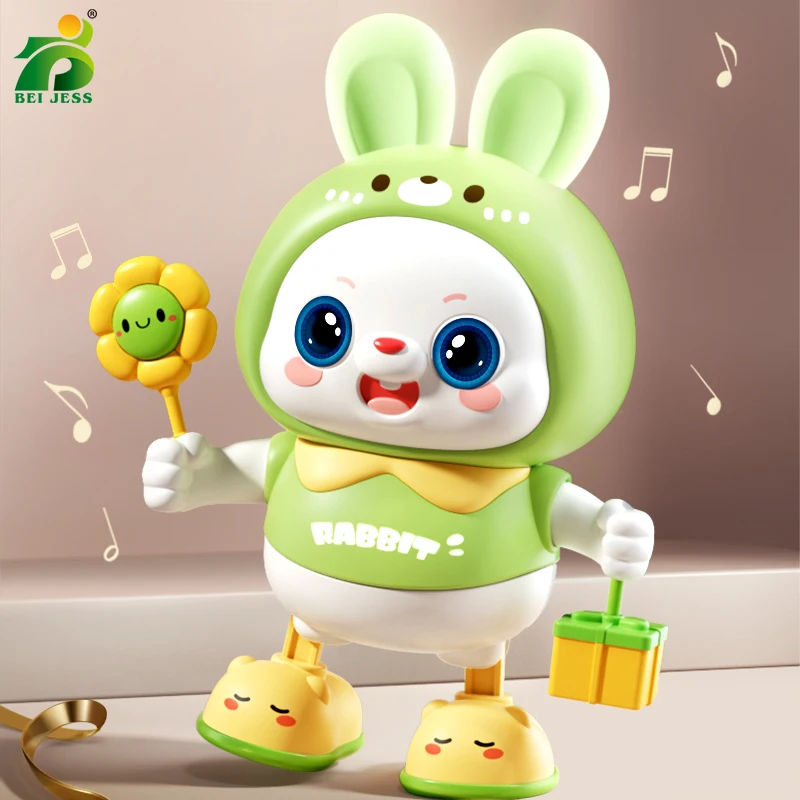 Children Cute Rabbit Electronic Toy Pet With Music Light Animal Game Frog Walking Dance Moving Kid Toys 3 Year Gifts