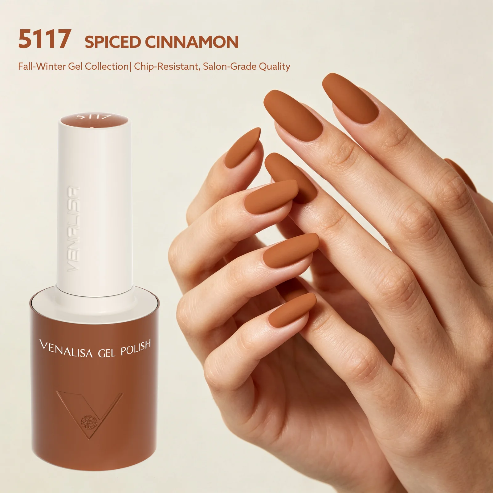 VENALISA 10ml Nagellack-Set, 18 Farben, UV-LED, Herbst/Winter, abziehbar, langanhaltend, hochglänzend, Basis- und Überlack für Salon und Heimgebrauch – Detail 17