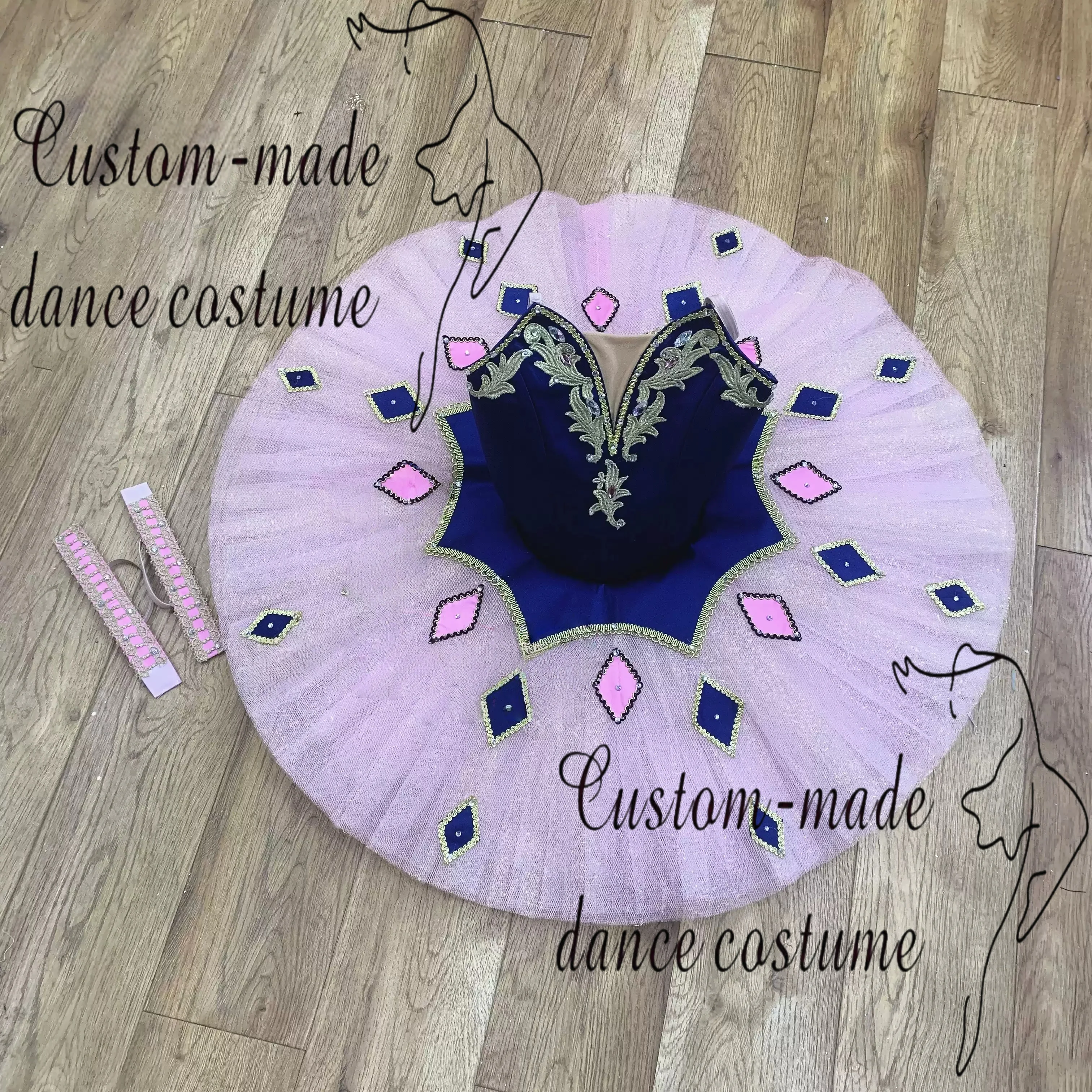 Baolan Fans Million Clown Ballet Costume Performance Costume Tutu Skirt Plate Skirt Competition Costume Professional Customizati