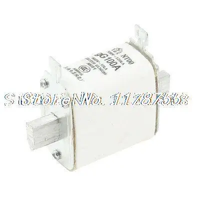 NT00 500V/120kA 660V/50kA Overload Protection Ceramic Fuse Link gG 100A