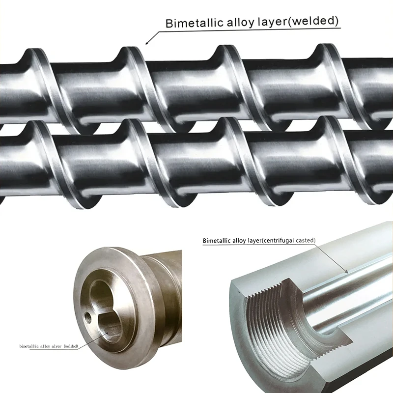 Wesew OEM مخصص 450T حقن صب آلة البلاستيك آلة مسامير نصائح والبرميل