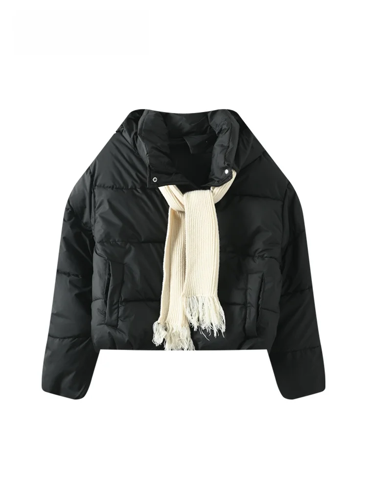 

Casual Hooded down Cotton Jaet Women plus Size Clothing Hide Meat Slimming Spring Faionable Top Trendy Polyester Fiber