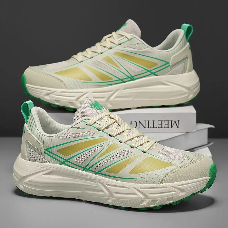 

Men's Mesh Running Shoes Low-Top Wide-Fit Casual Comfortable Sports Shoes Multi-Functional Walking Shoes Sports Footwear
