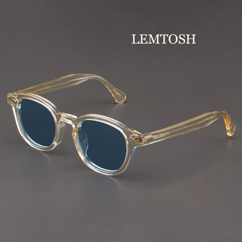 Johnny Depp Polarized Sunglasses Men Lemtosh Sun Glasses Woman Luxury Brand Vintage Acetate Frame Goggles