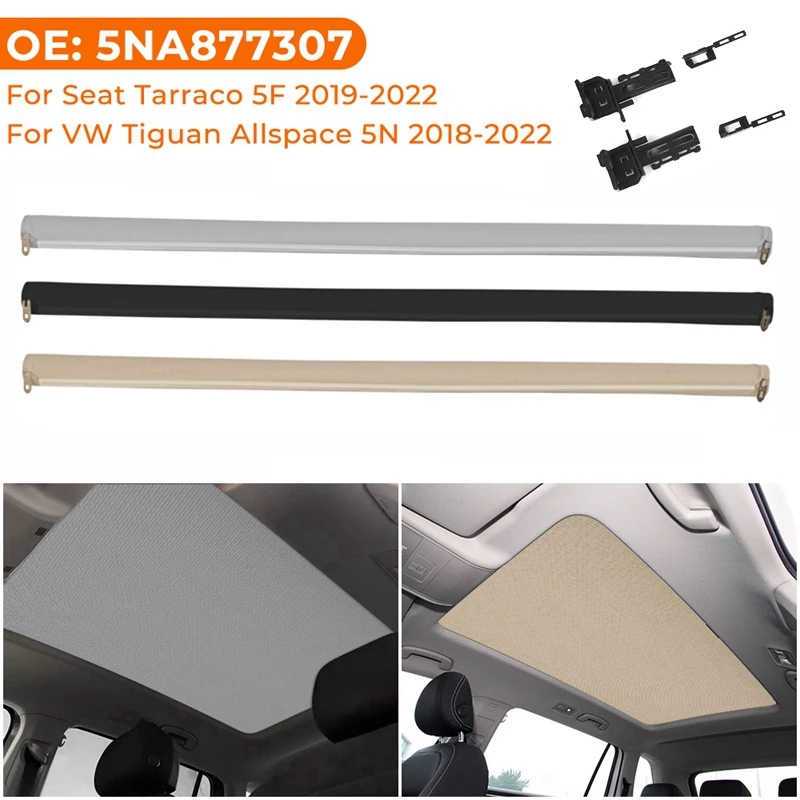 For VW Tiguan Allspace 5N 2018-2022 Seat Tarraco 5F 2019 2020 2021 2022 5NA877307 Car Panorama Sunroof Sunshade Curtain Cover