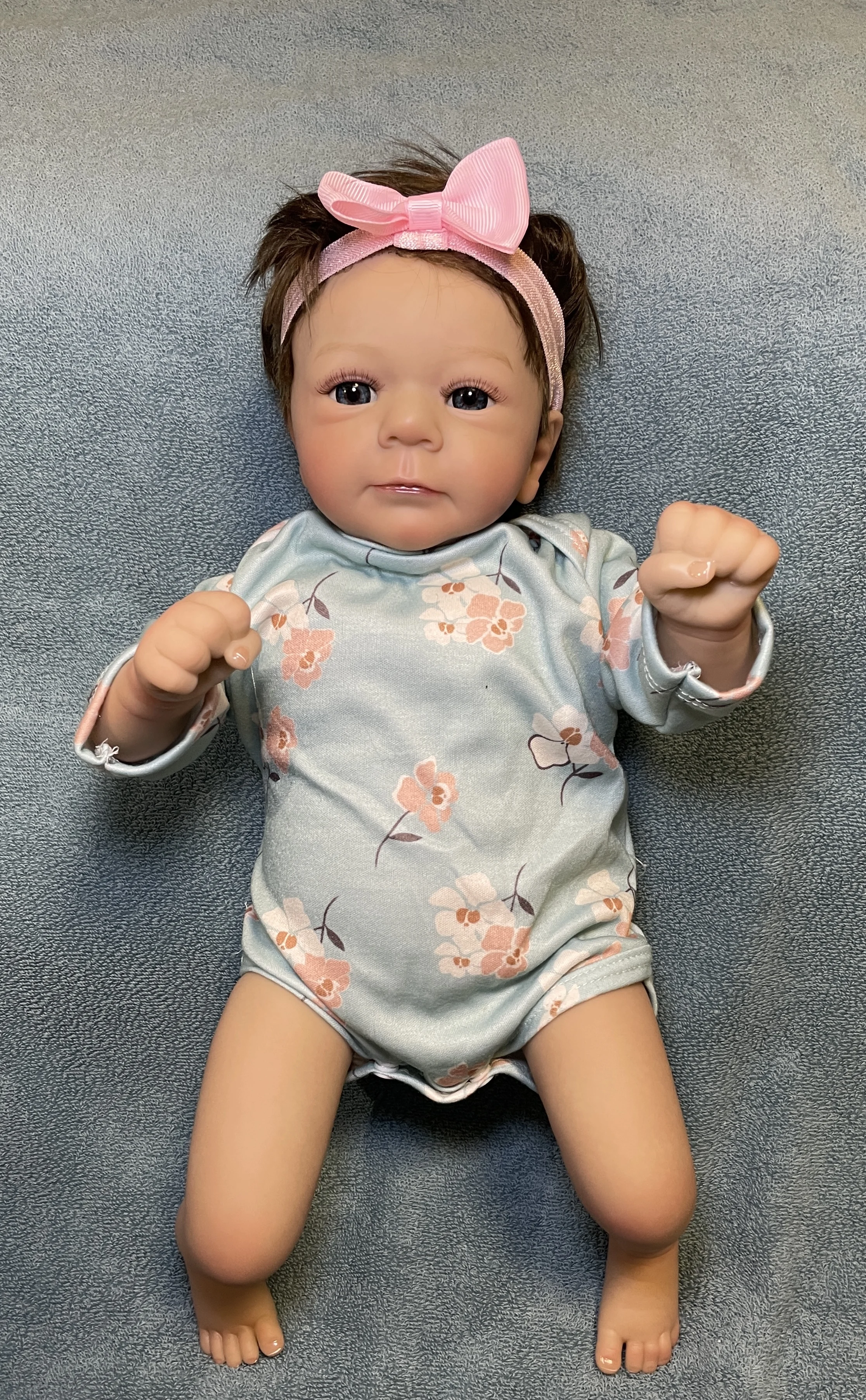 Boneca bebê reborn de 48 cm Felicia – menina recém-nascida realista artesanal, presente de Natal perfeito, presente de aniversário e tesouro de colecionador