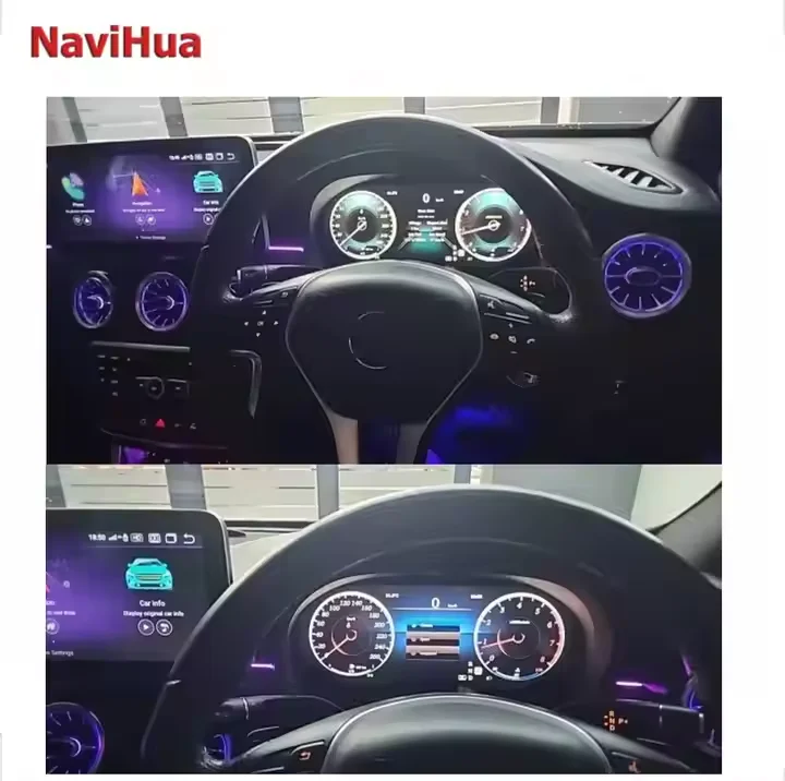 NaviHua 12.3 Inch LCD Dashboard Digital Cluster Car Instrument Virtual Speedometer for Benz a Class/CLA/GLA