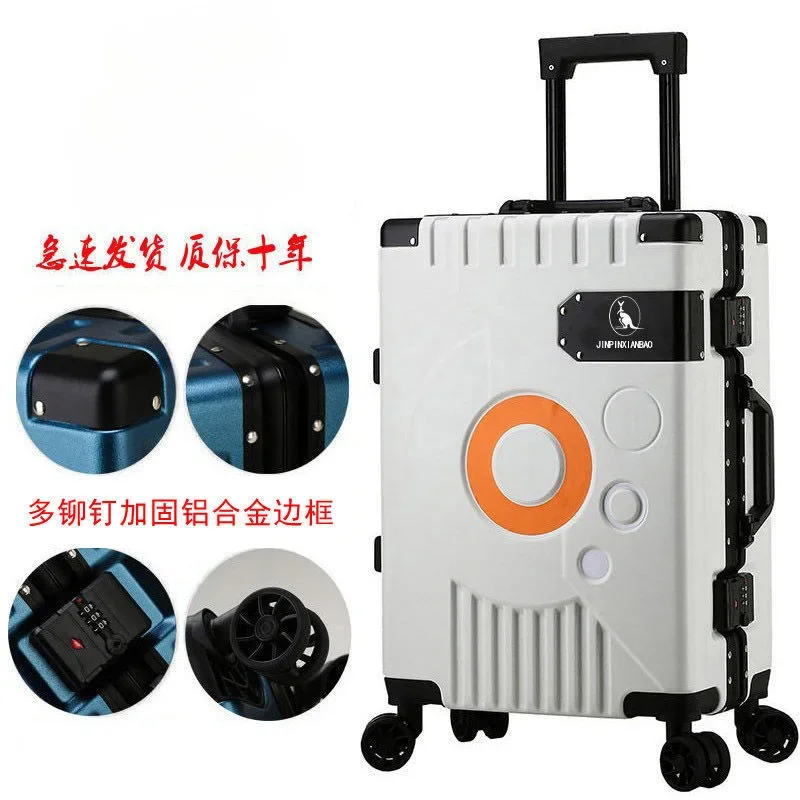 Durable 20 Inch Trolley Suitcase, 24 Inch Suitcase, 26 Inch Suitcase, Student Boarding Zipper Case, Large Capacity