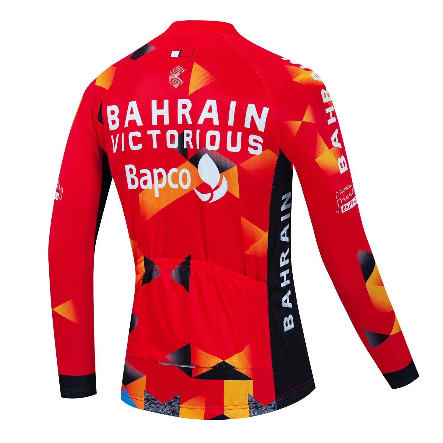 2023 Bahrain Team Spring Cycling Jersey Set Men Autumn Long Sleeve Bicycle Clothing MTB Maillot Bike Uniform Bib Ropa Ciclismo