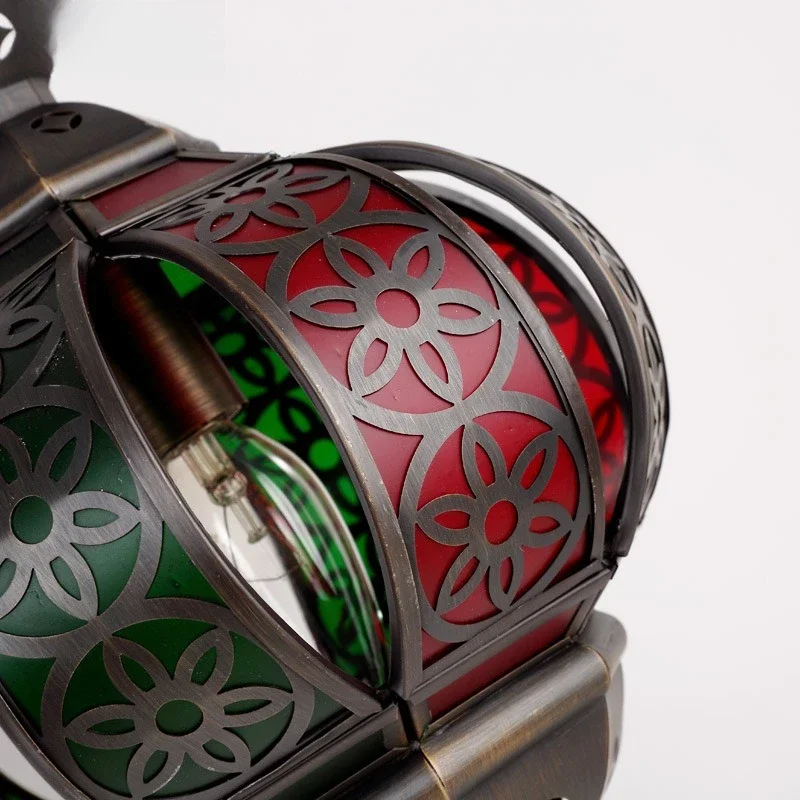 Arab style retro all-copper lamp, European living room lamp, American copper lamp